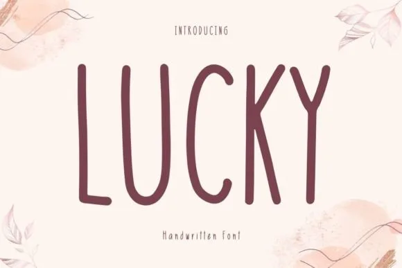 Lucky Font Lucky Font Poster 1