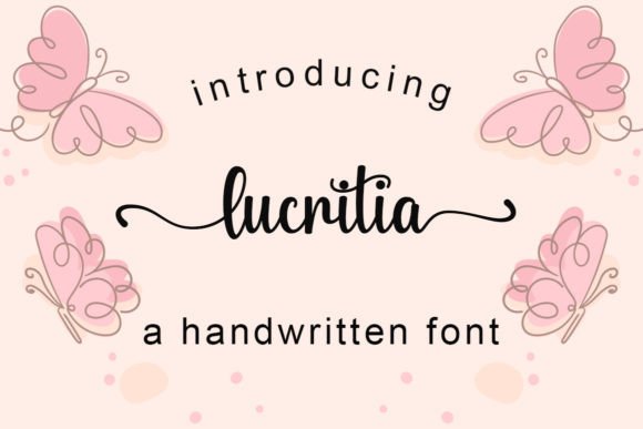 Lucritia Font Poster 1