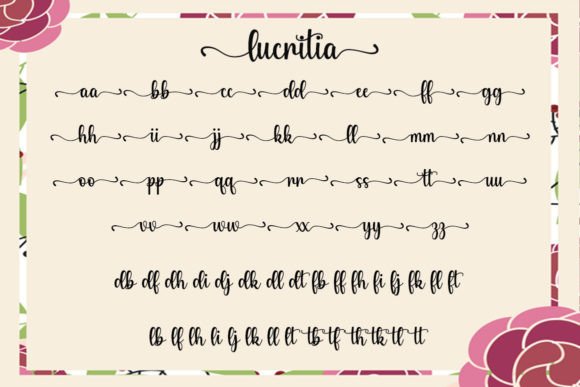 Lucritia Font Poster 6