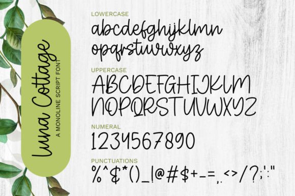 Luna Cottage Font Poster 7
