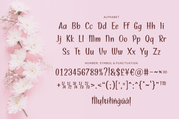 Lusiya Font Poster 7