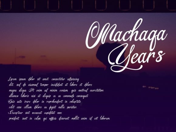 Machaqa Years Font Poster 4