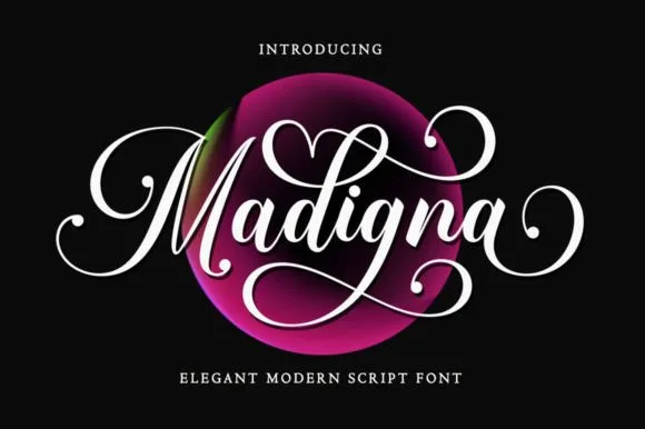 Madigna Font Madigna Font Poster 1
