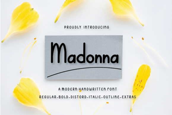Madonna Font Poster 1