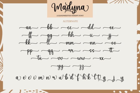 Madyna Font Poster 8