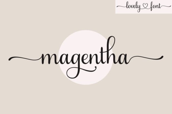 Magentha Font Poster 1