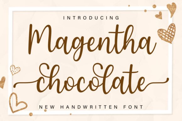 Magentha Chocolate Font Poster 1