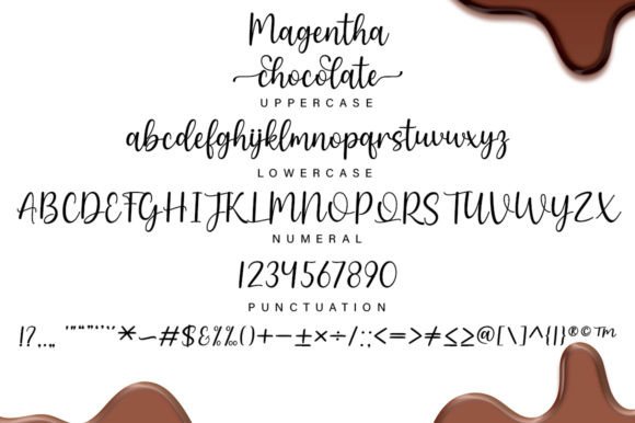 Magentha Chocolate Font Poster 6