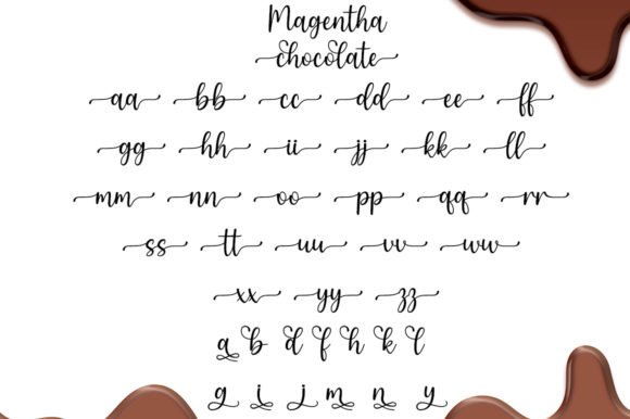 Magentha Chocolate Font Poster 7