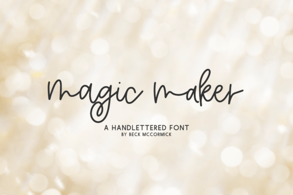 Magic Maker Font Poster 1
