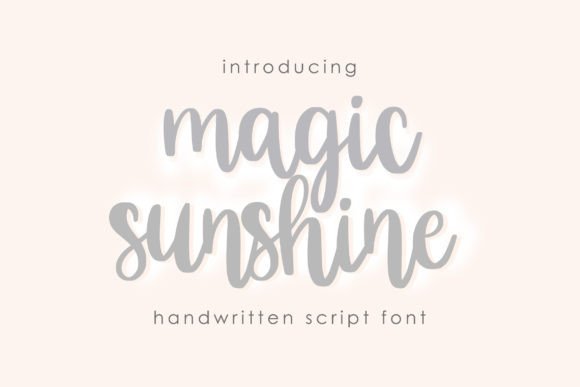 Magic Sunshine Font Poster 1