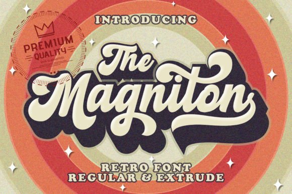 Magniton Font Poster 1