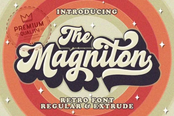 Magniton Font Magniton Font Poster 1