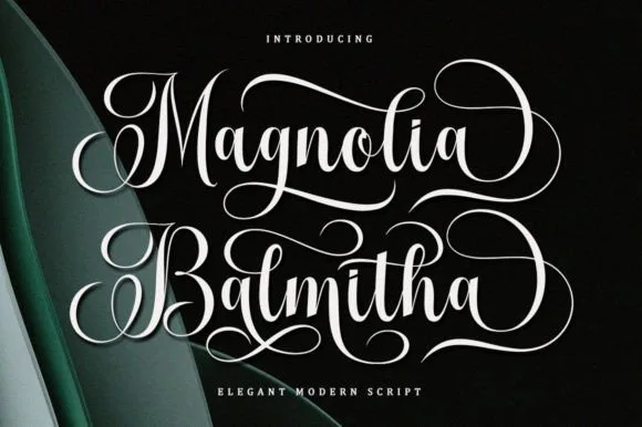 Magnolia Balmitha Font Magnolia Balmitha Font Poster 1