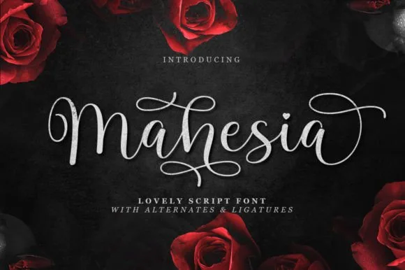 Mahesia Font Mahesia Font Poster 1