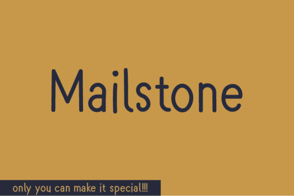 Mailstone Font Poster 1