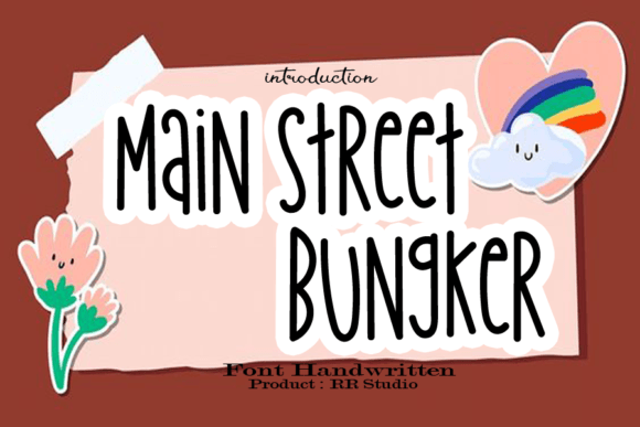 Main Street Bungker Font Poster 1