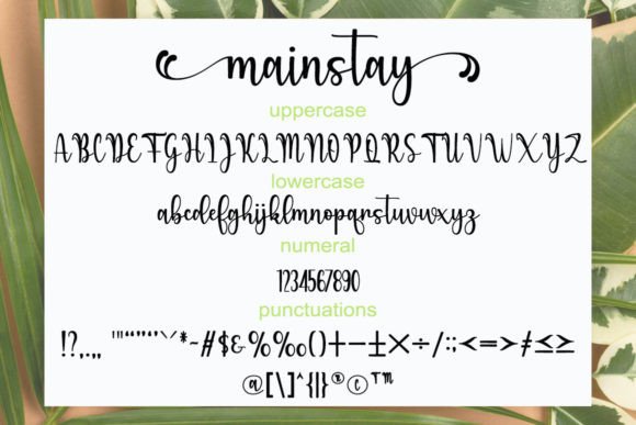 Mainstay Font Poster 5