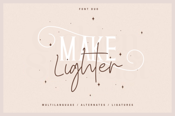 Make Lighter Duo Font