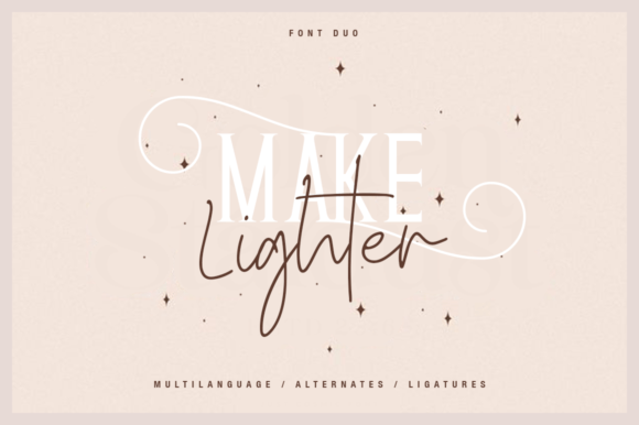 Make Lighter Duo Font Make Lighter Duo Font Poster 1