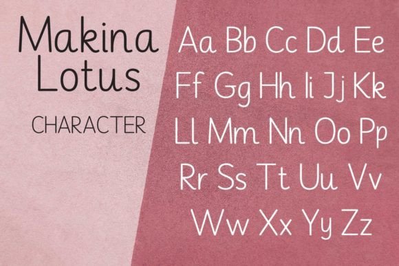 Makina Lotus Font Poster 3