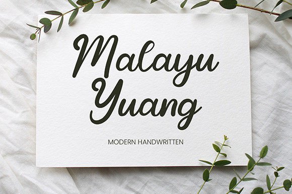Malayu Yuang Font Poster 1