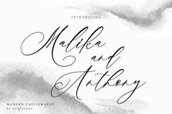 Malika and Anthony Font Poster 1