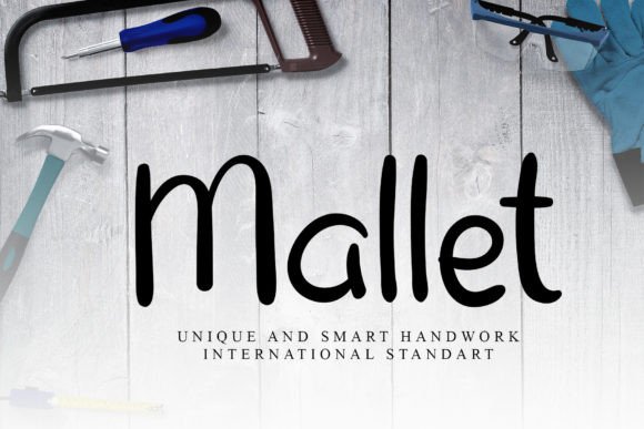 Mallet Font Poster 1