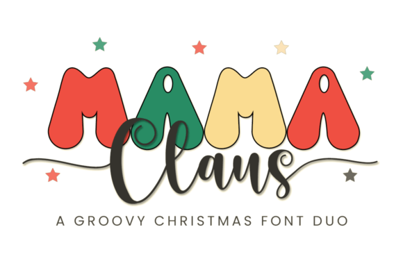 Mama Claus Duo Font Poster 1