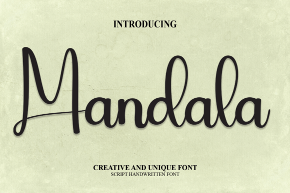 Mandala Font Poster 1