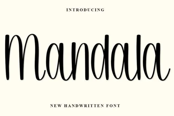 Mandala Font Mandala Font Poster 1