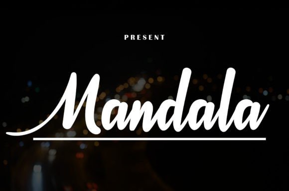 Mandala Font Poster 1