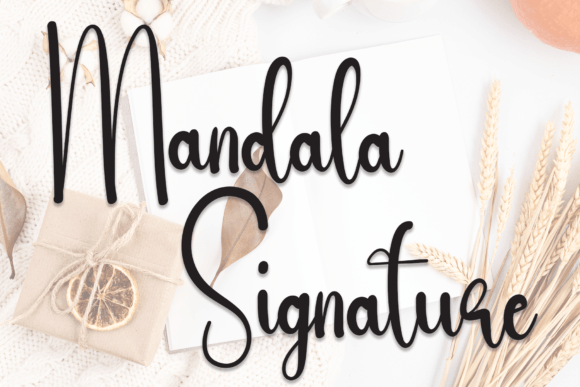 Mandala Signature Font