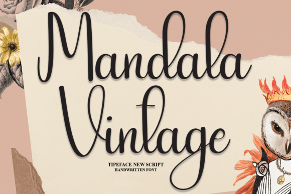 Mandala Vintage Font Poster 1