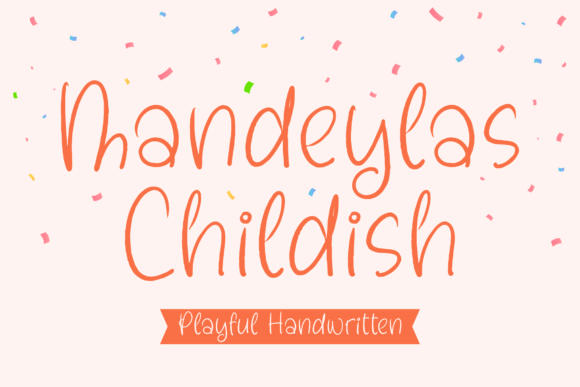 Mandeylas Childish Font Mandeylas Childish Font Poster 1