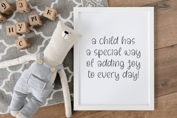 Mandeylas Childish Font Poster 11