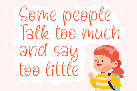 Mandeylas Childish Font Poster 10