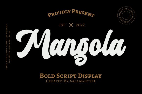 Mangola Font Poster 1