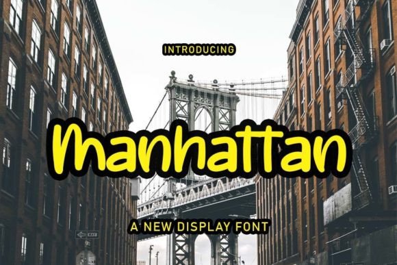 Manhattan Font Poster 1