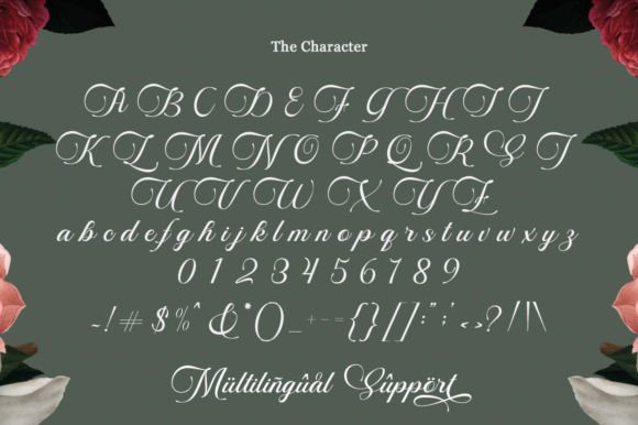 Manilla Script Font Poster 8