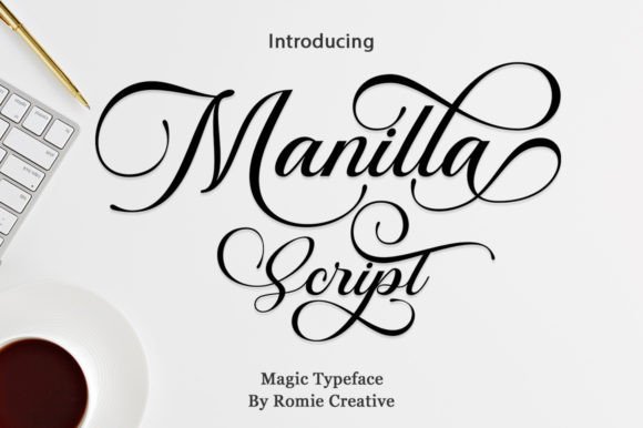 Manilla Script Font Poster 10