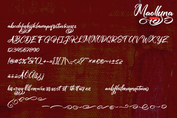 Maollyna Font Poster 5