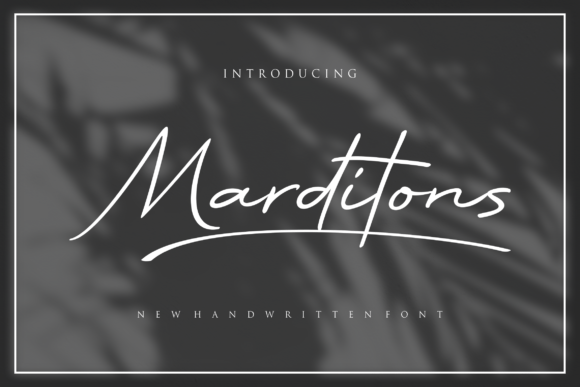 Marditons Font Poster 1