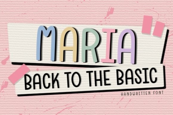 Maria Font Poster 1