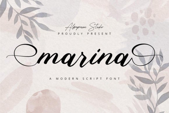 Marina Font Poster 1