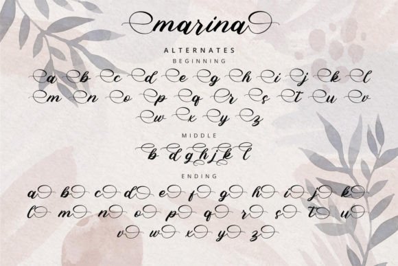 Marina Font Poster 11