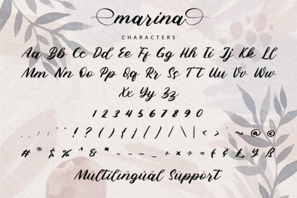 Marina Font Poster 10