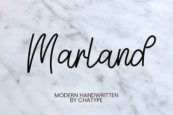 Marland Font Poster 1