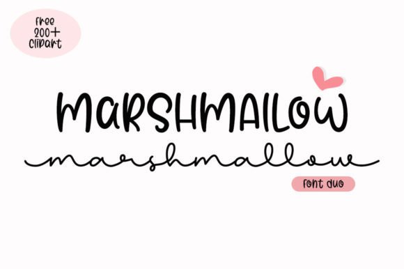 Marshmallow Duo Font Poster 1