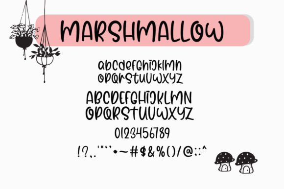 Marshmallow Duo Font Poster 12